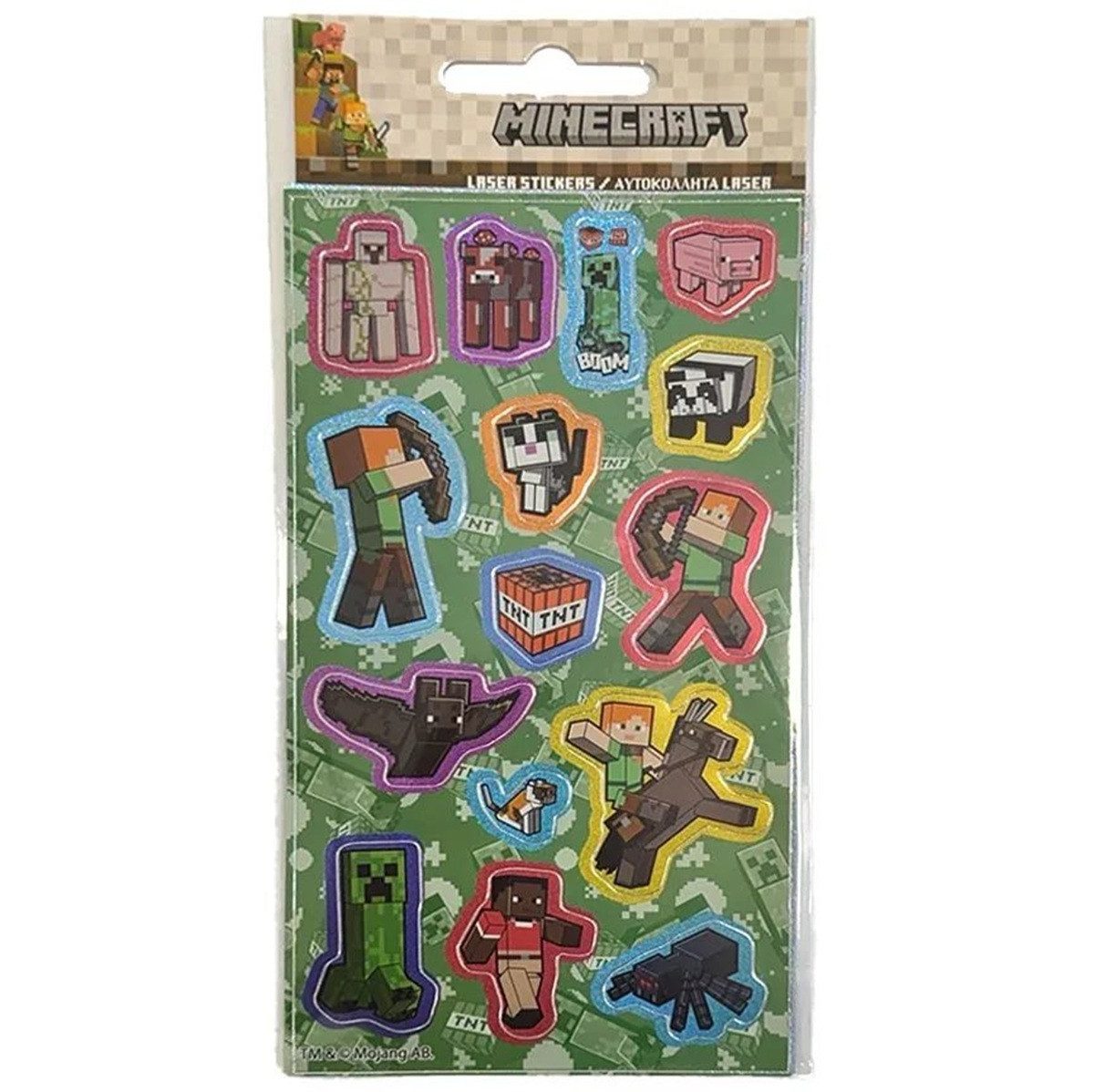 Minecraft Kreativset Minecraft Pixel Pals Puffiges Schaumstoff-Aufkleberset
