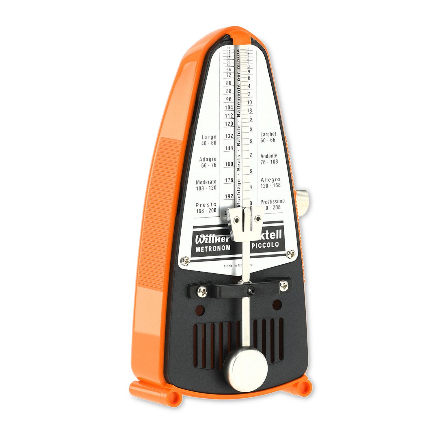 Wittner Metronom Wittner Metronom Taktell Piccolo mechanisch Orange, Mechanisch