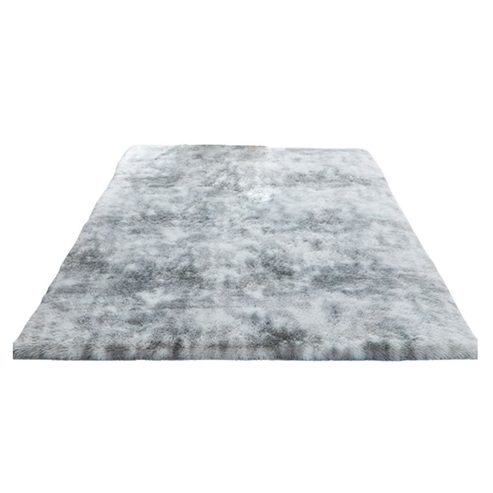 Hochflor-Teppich Flauschiger Wohnzimmerteppich Shaggy (hellgrau, x FELIXLEO cm), 80 200