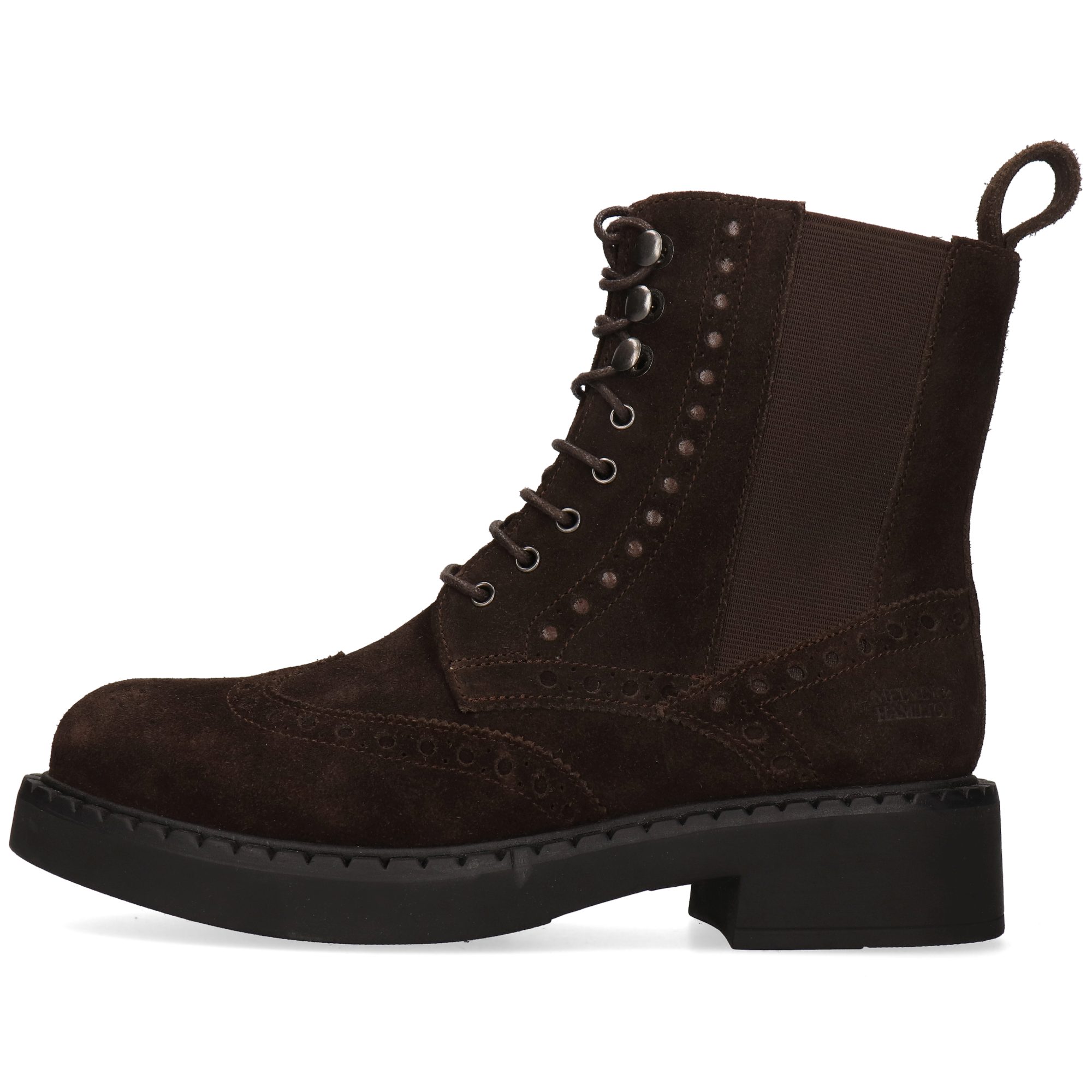 Melvin & Hamilton Pia 4 Leder-Schnürstiefeletten für Damen Stiefelette Flache Absätze, Echtes Leder
