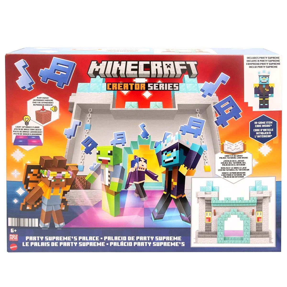 Mattel® Spielfigur Mattel HJG73 - Minecraft - Creator Series - Party Supreme Palast