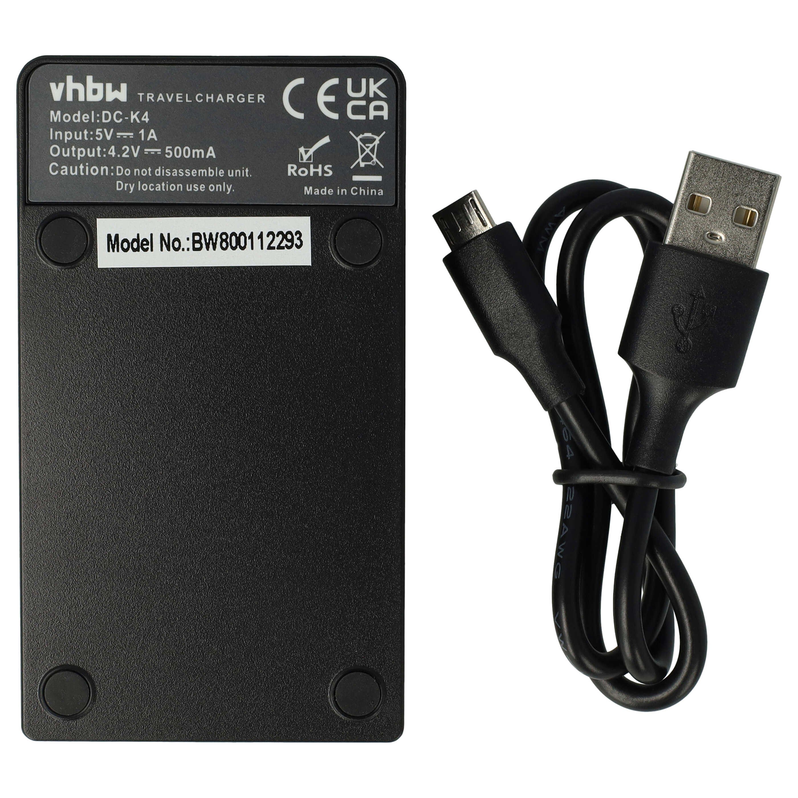 vhbw passend für Samsung PL10, ST10, NV33, NV4, i8, L830, CL5, L730 Kamera-Ladegerät