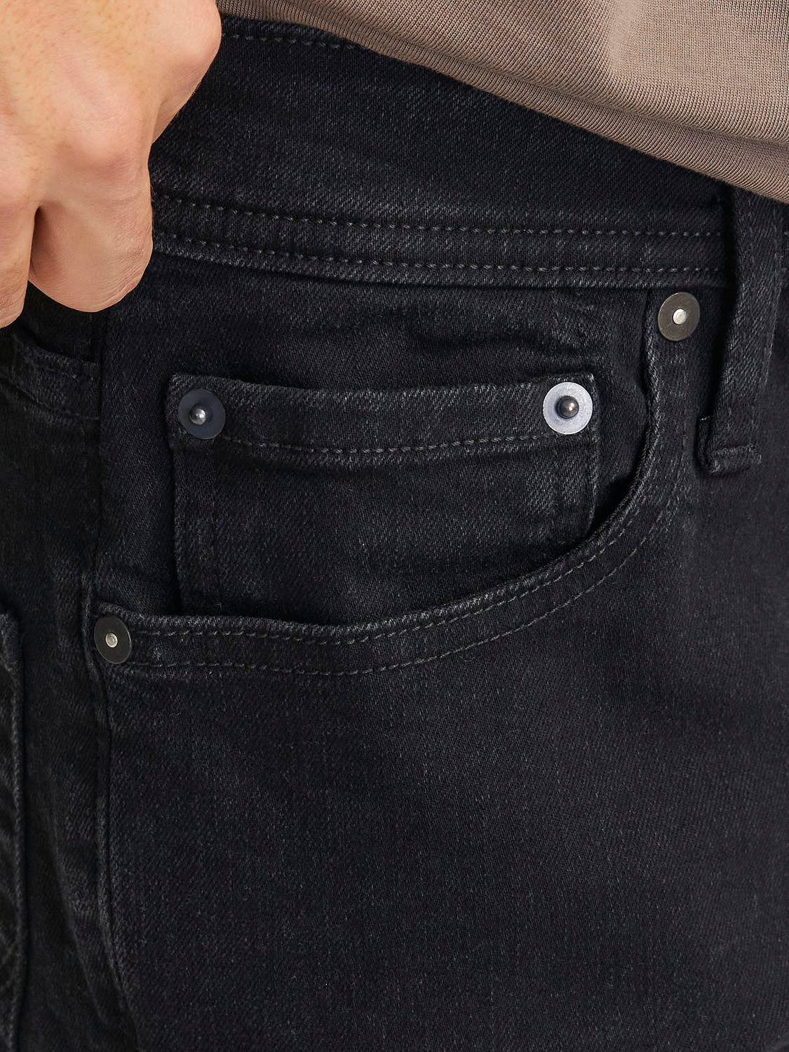 Jack & Jones Tapered-fit-Jeans JJIMIKE JJORIGINAL SQ 223 Stonewashed für einen Used-Look mit Faded-Effekten