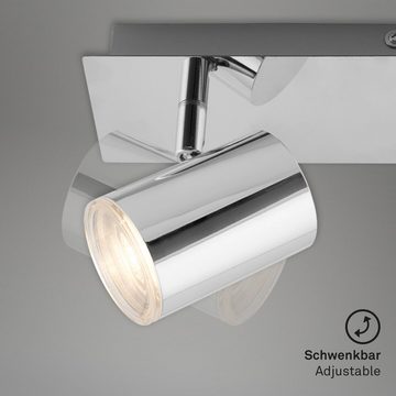 Briloner Leuchten LED Deckenspots 2731-028, 376, ohne Leuchtmittel, Warmweiß, Bad Spotleuchte drehbar und schwenkbar IP44