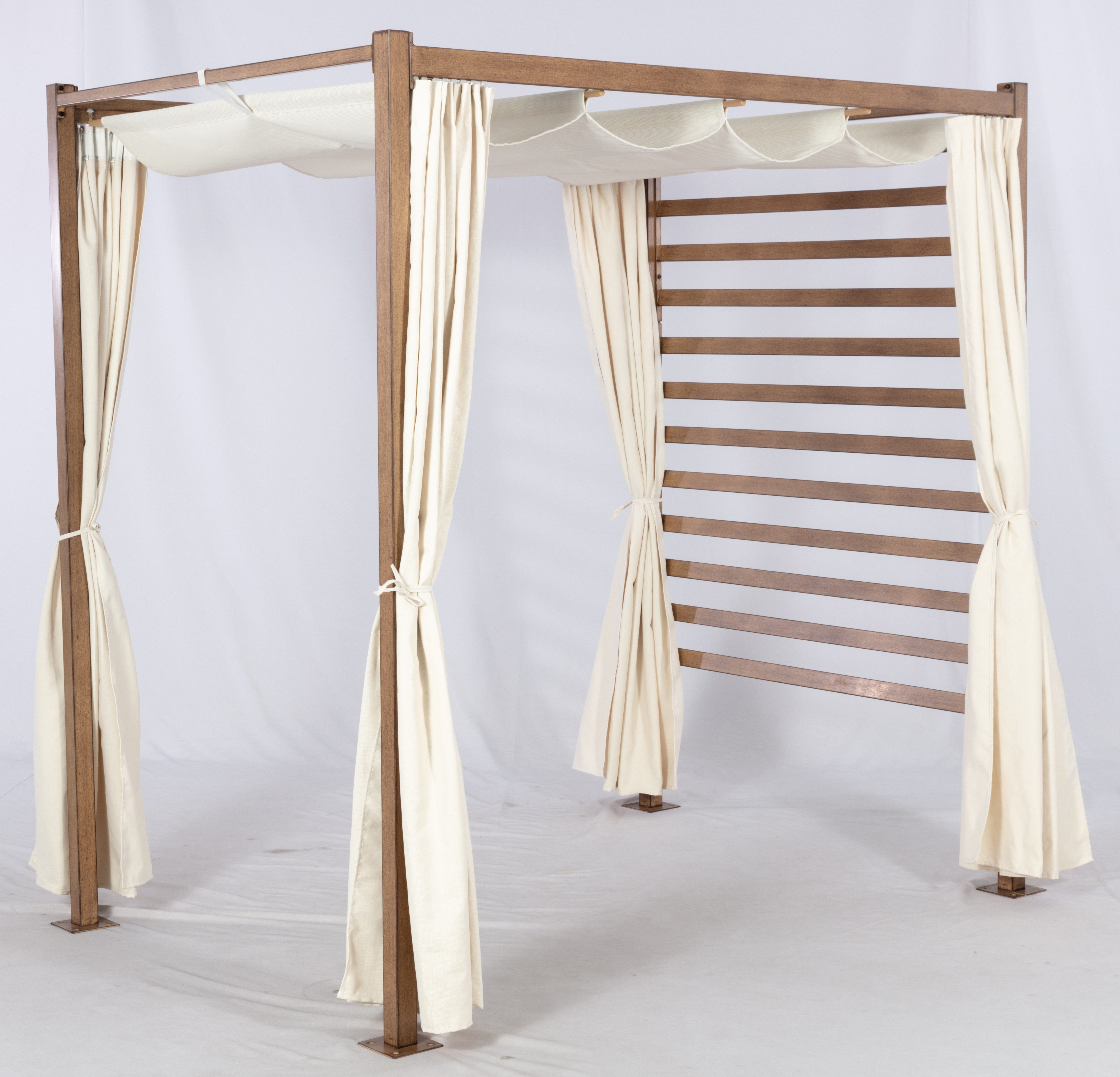 Gardissimo Doppelliege Daybed Lovina für 2 Personen wetterfest Sonnenliege mit Dach Pavillon, Spar-Set, komplett-Set, wetterfest / 240 kg Tragkraft / mit flexibelem Sonnendach