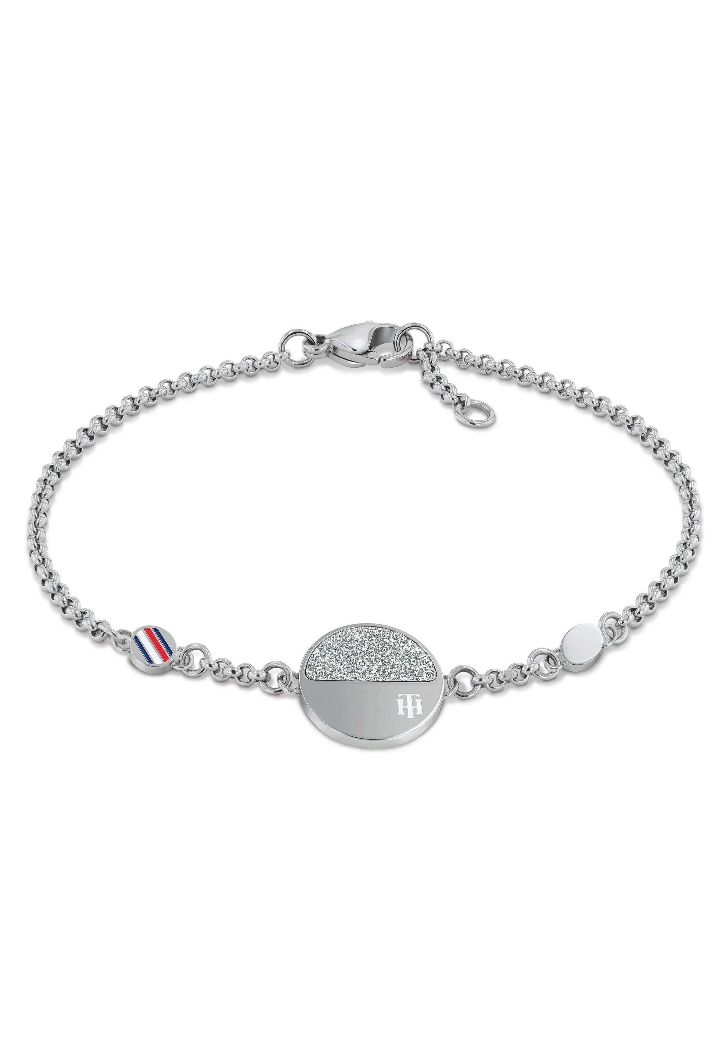 Tommy Hilfiger Armband Schmuck Edelstahl Armschmuck DRESSED UP, mit Emaille