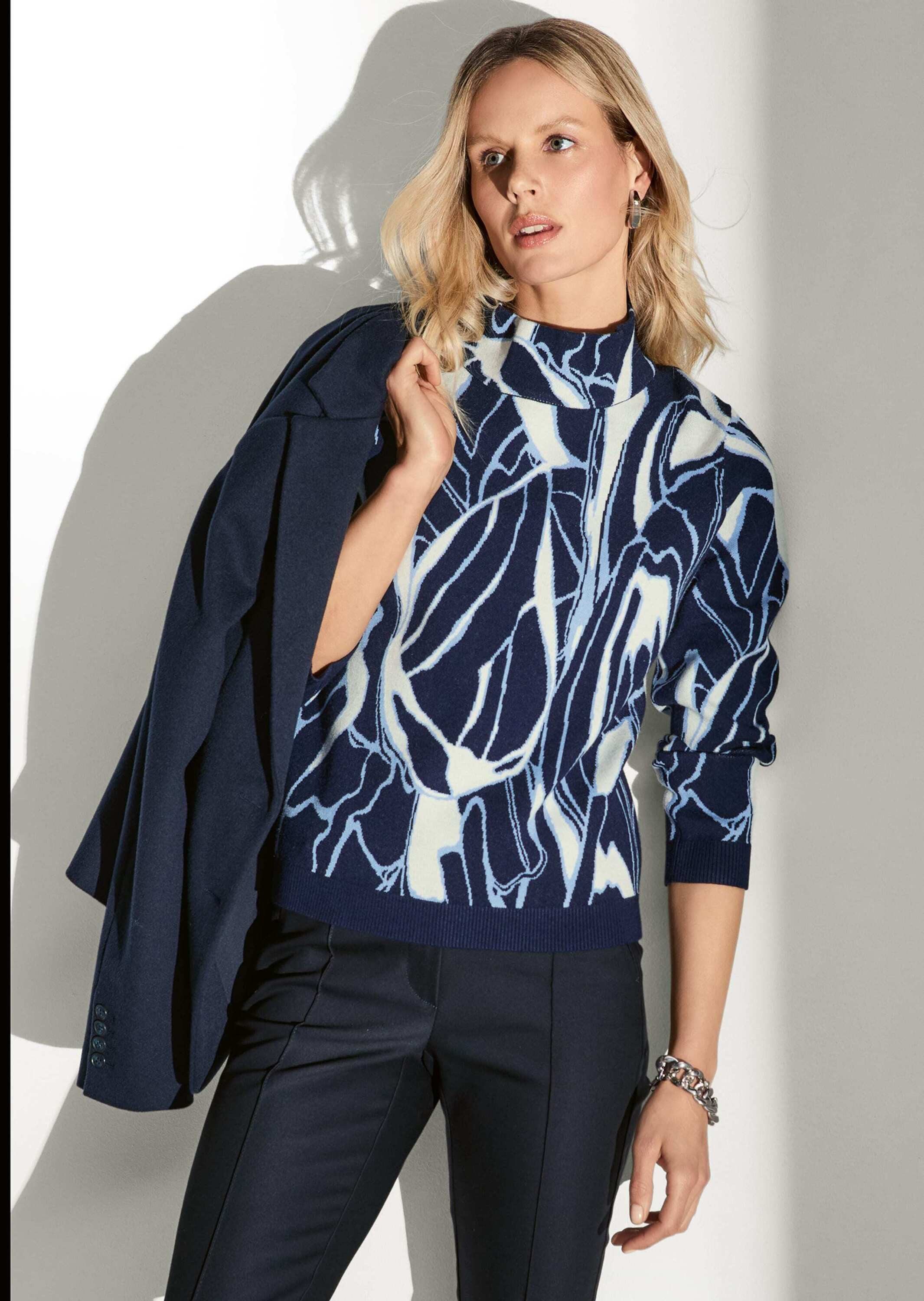 MADELEINE Strickpullover Jacquard-Pullover