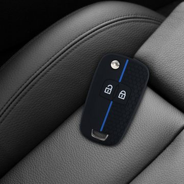 kwmobile Schlüsseltasche Autoschlüssel Silikon Hülle für Opel Chevrolet, Schlüsseltasche