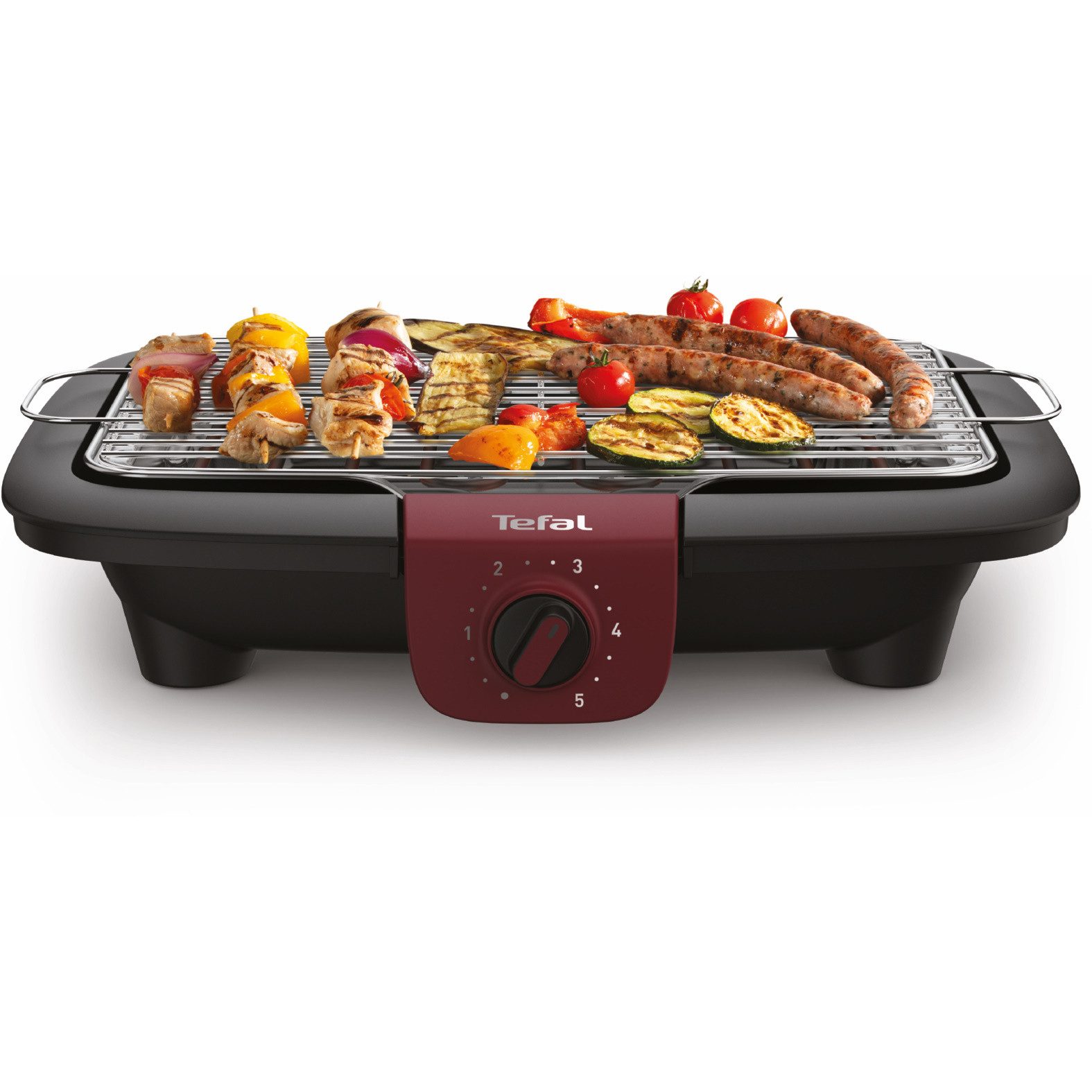 Tischgrill Easygrill Adjust, wasserbefüllbare Tropfschale gegen Rauch und Gerüche