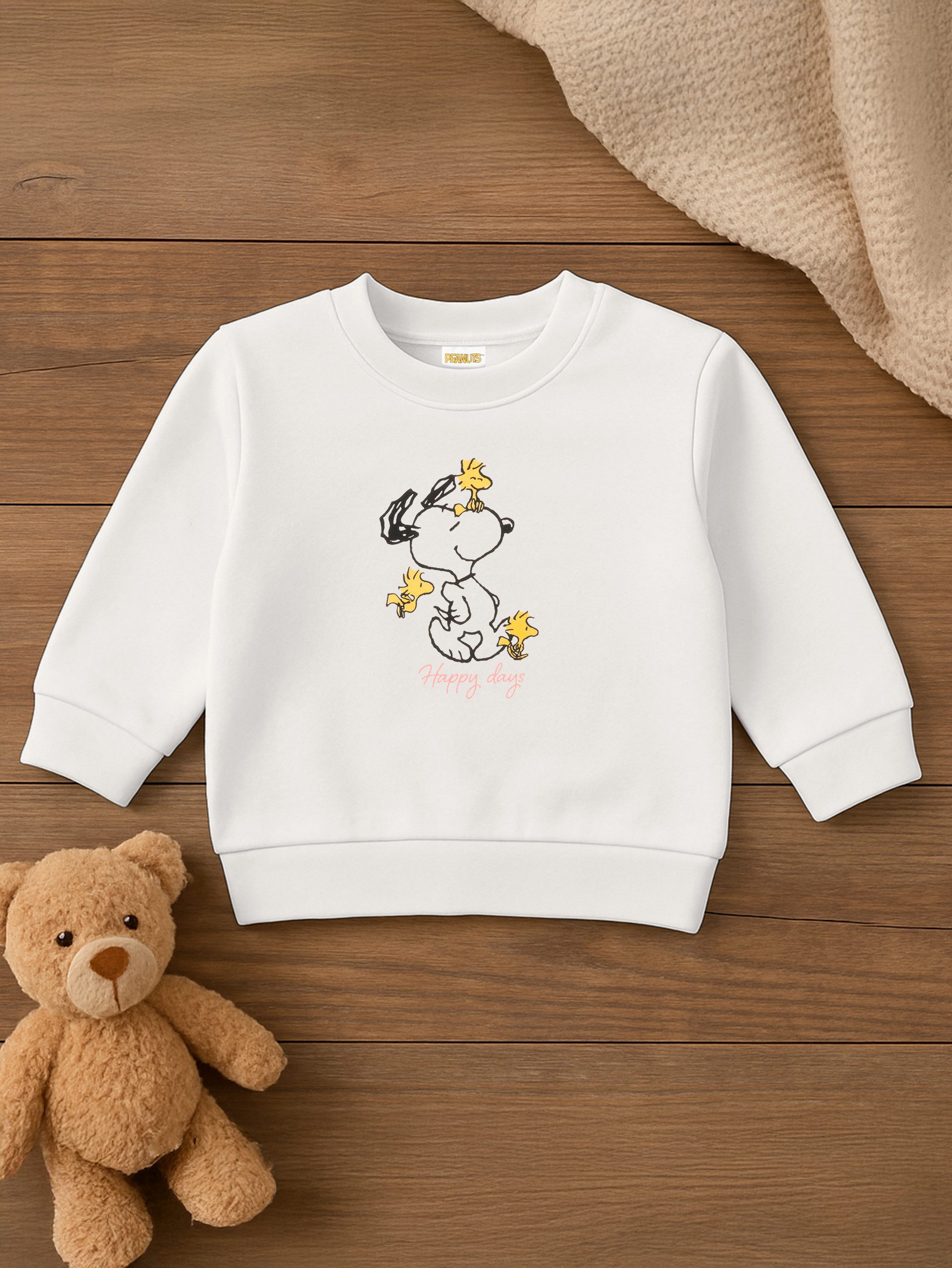 United Labels® Sweatshirt Peanuts Snoopy Baby Sweatshirt Pullover Babykleidung Oberteil Langarm
