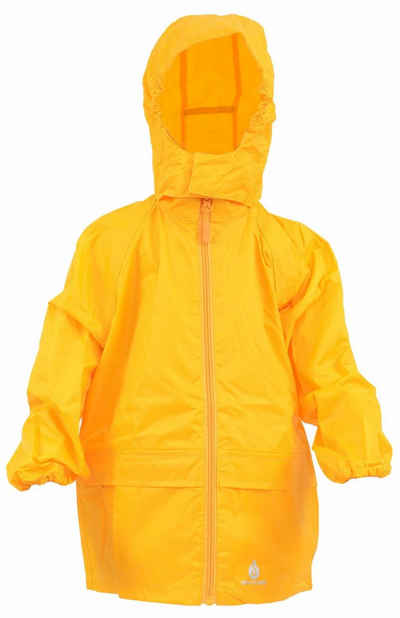 DRY KIDS Regenjacke Wasserdichte Jacke für Kinder, verschweißte Nähte Größe 134 - 140