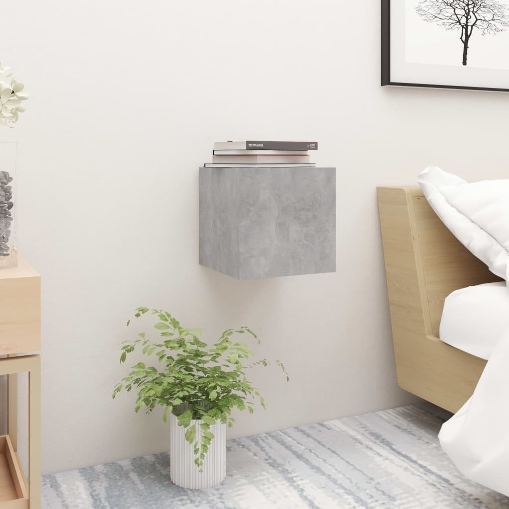 furnicato Nachttisch Betongrau 30,5x30x30 cm Holzwerkstoff günstig online kaufen