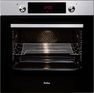 Amica Backofen-Set BOXC 954 000, mit 2-fach-Teleskopauszug, Simple Steam Reinigungsfunktion, großer Timer, Heißluft und XXL Volumen mit 77 Liter