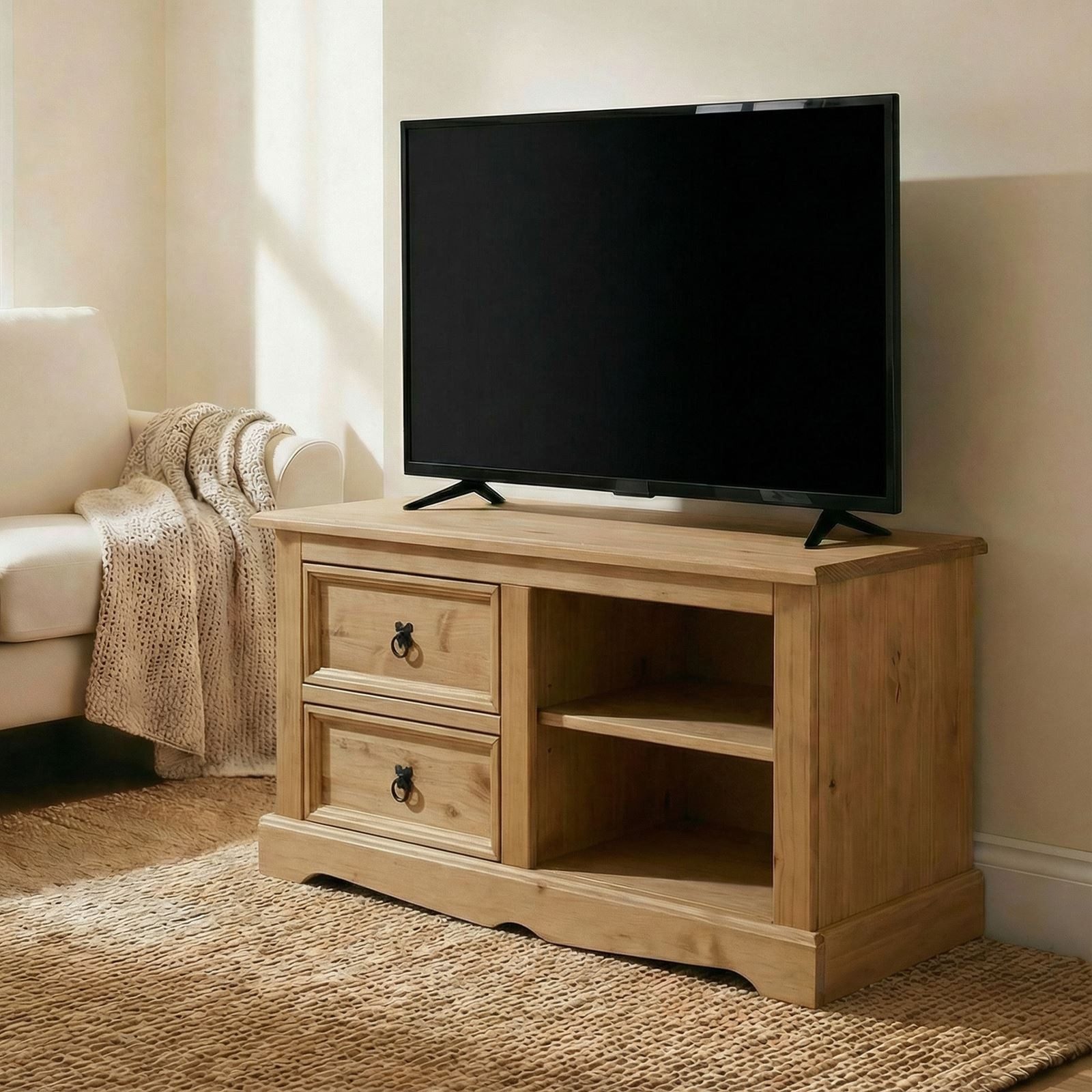 IDIMEX Lowboard TEQUILA, Lowboard TV Bank im Landhausstil TV Board aus Massivholz