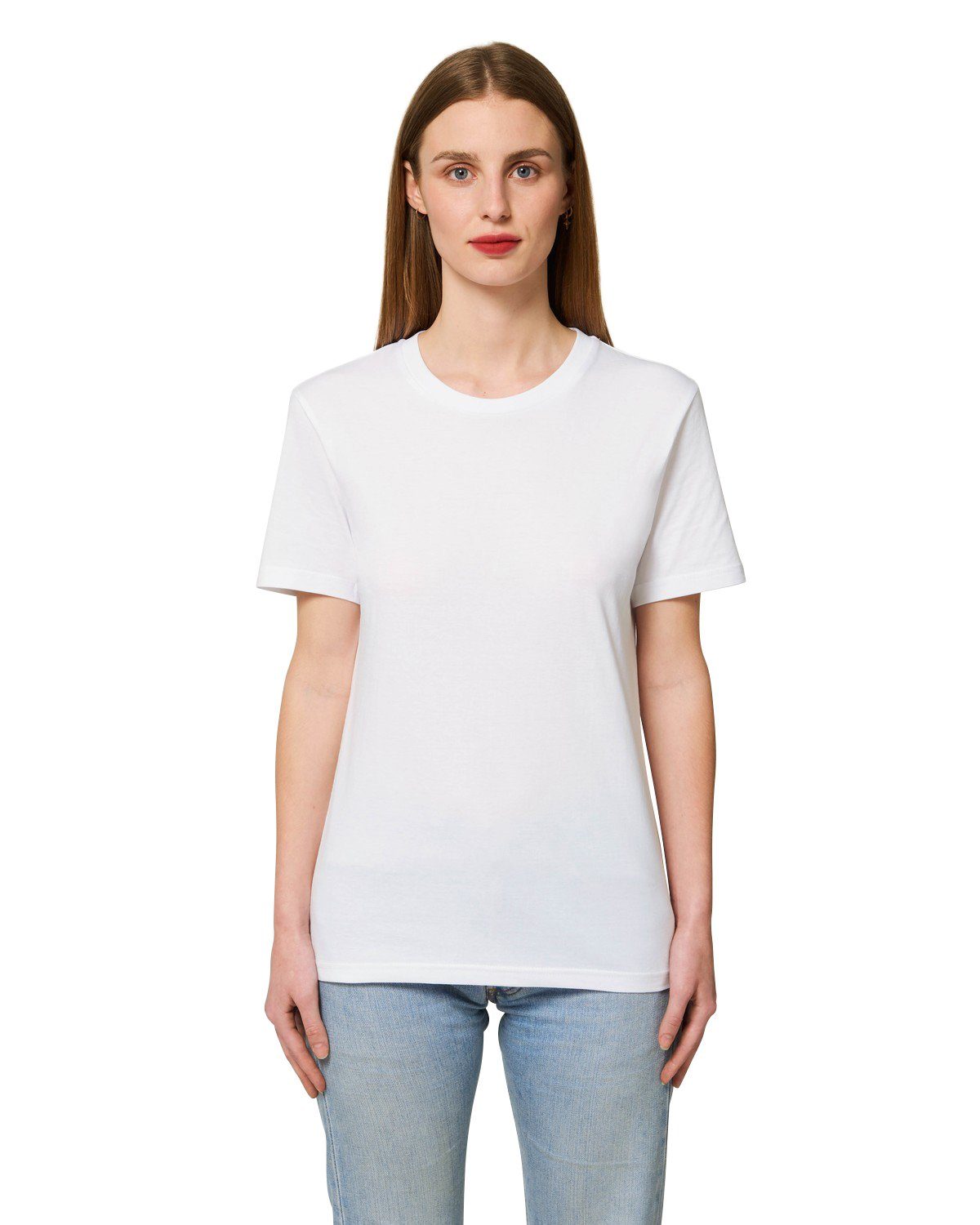 Hochwertiges 100% T-Shirt Bio-Baumwolle Unisex aus White T-Shirt Hilltop