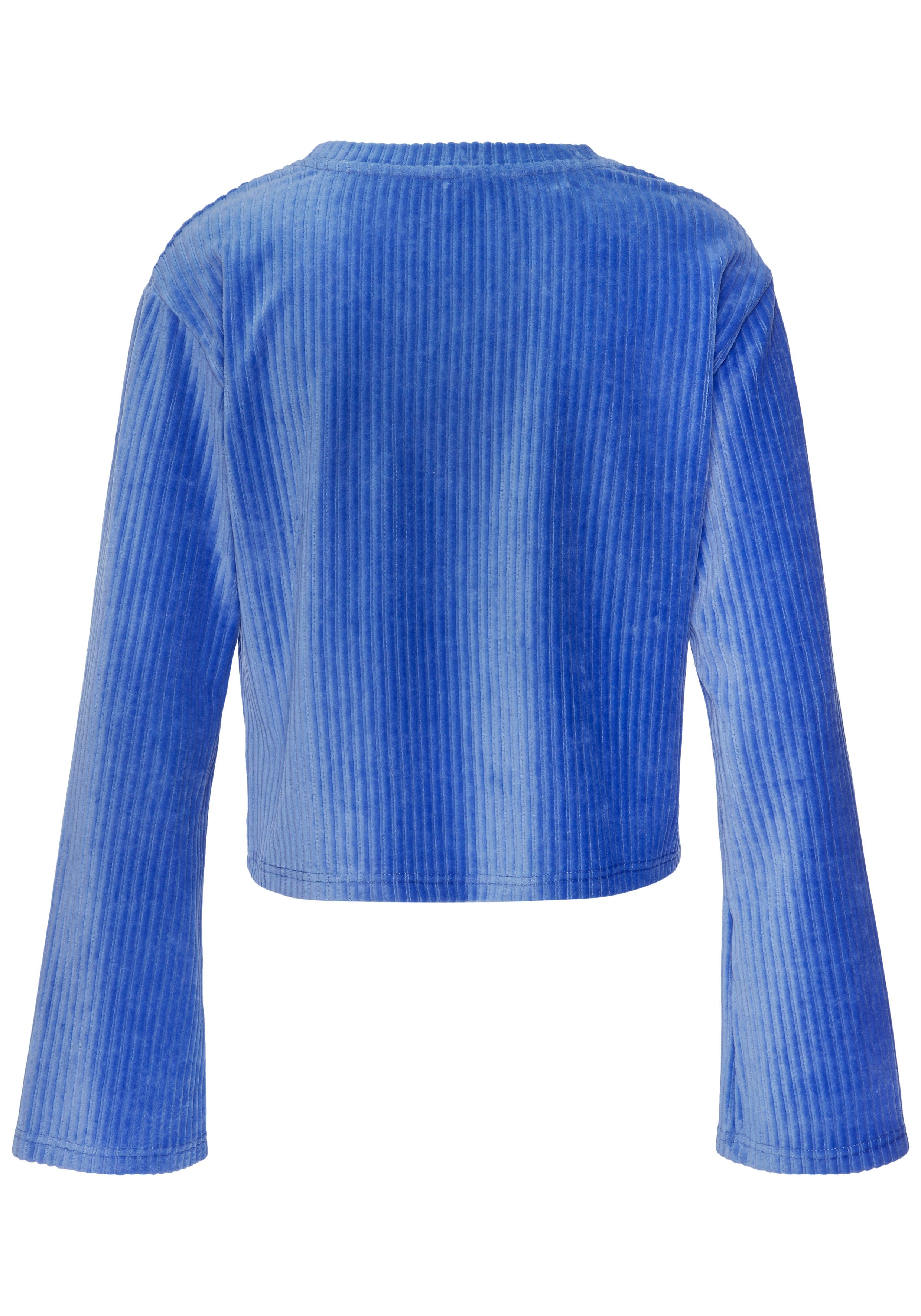 Buffalo Langarmshirt mit weicher Cord-Struktur – Bild 4 von 5