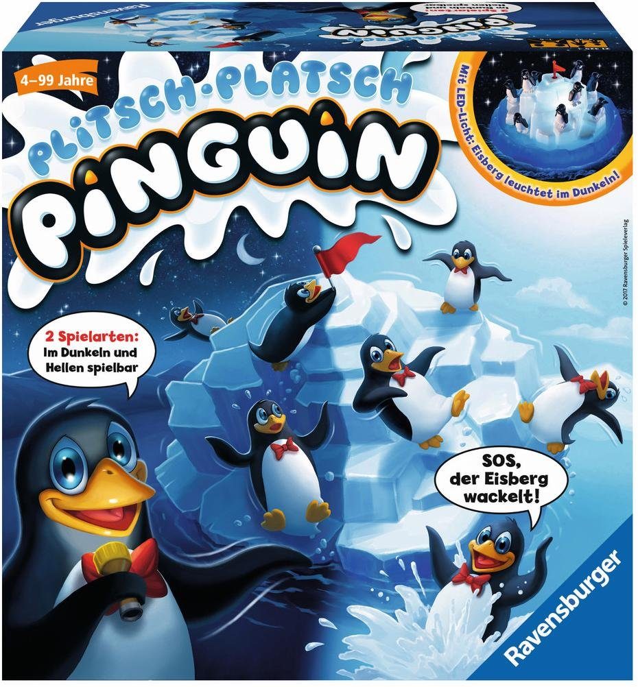 Ravensburger Spiel, Plitsch Platsch Pinguin, Made in Germany, FSC® - schützt Wald - weltweit