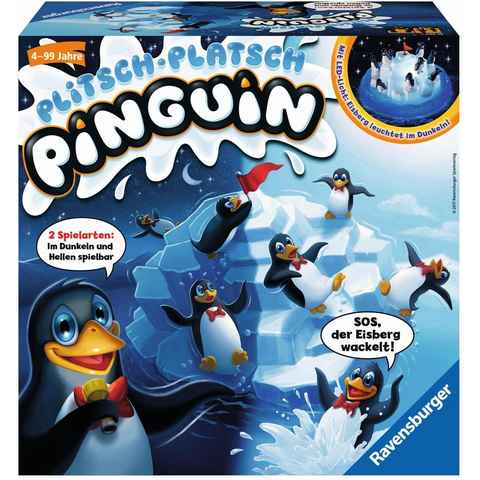 Ravensburger Spiel, Plitsch Platsch Pinguin, Made in Germany, FSC® - schützt Wald - weltweit