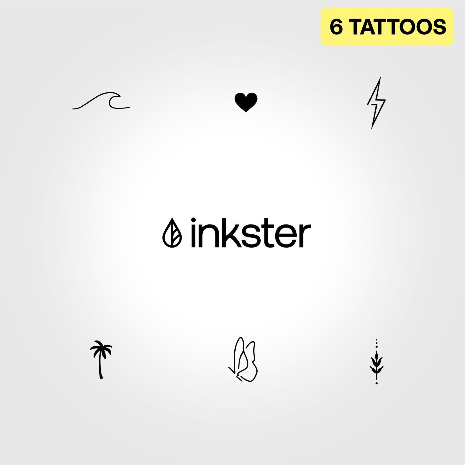 Inkster Schmuck-Tattoo verschiedene Bundle-Tattoos, Vegane & EU-Kosmetikzertifizierte Farbe, wasserfestes temporäres Tattoo, 2 Wochen Halt