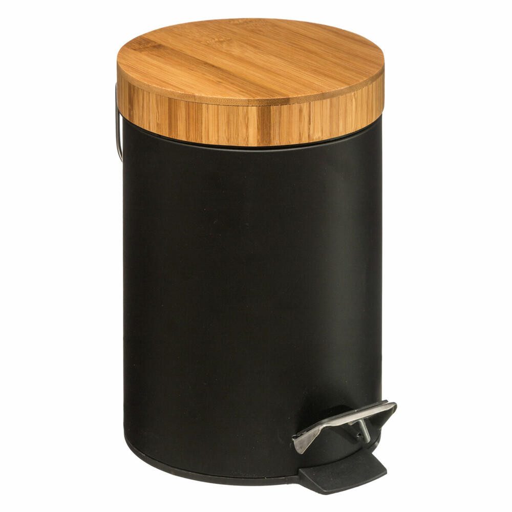 5five Simply Smart Mülleimer Natureo Black, 3 Liter