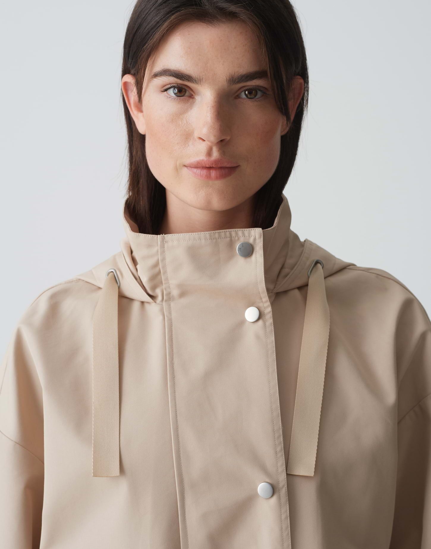 OPUS Parka Parka HILLA Oversize mit wasserabweisender Textur