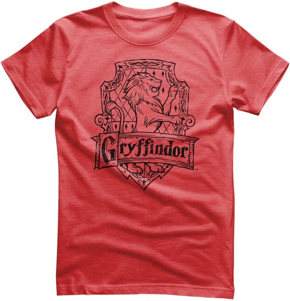 Harry Potter T-Shirt Harry Potter Gryffindor Washed Crest T-Shirt