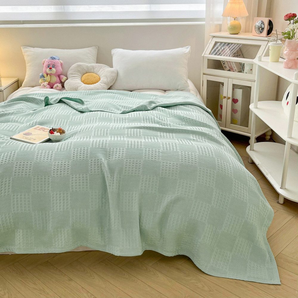 NUODWELL Tagesdecke Waffeloptik Tagesdecke,Extra weiche Baumwolldecke,Mehrz günstig online kaufen