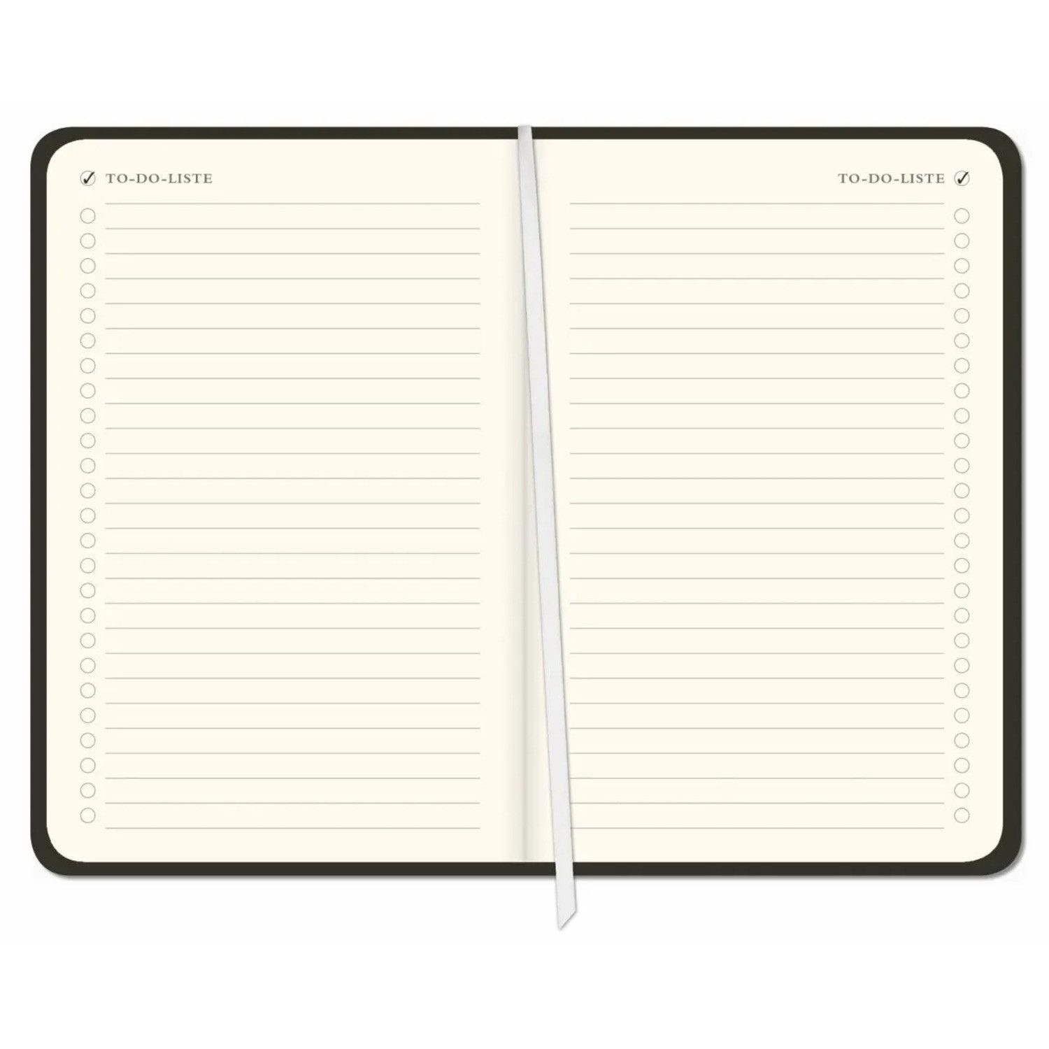 HEYE Taschenkalender Diario Wochen-Kalenderbuch A6, schwarz 2026