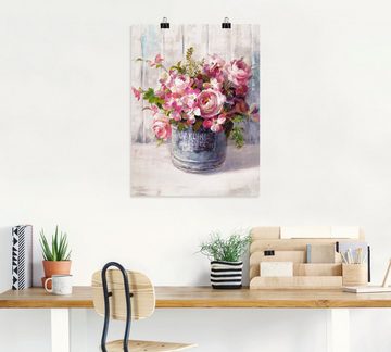Artland Wandbild Gartenblumen I, Blumen (1 St), als Leinwandbild, Poster in verschied. Größen