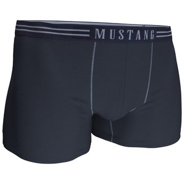 MUSTANG Boxershorts Herren Retro Vintage (Spar-Set, 3-St) 2 x navy, 1 x Bambusprint