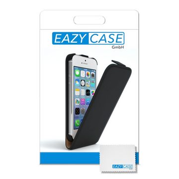 EAZY CASE Handyhülle Uni Bookstyle für iPhone SE 2016, iPhone 5/5S 4,0 Zoll, Schutzhülle mit Standfunktion Kartenfach Handytasche aufklappbar Etui