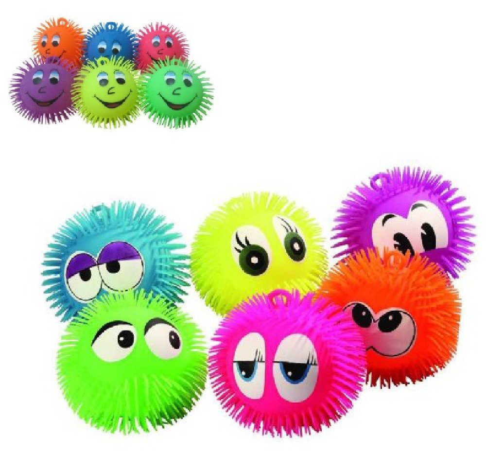 Spielball Jojo LED Ball mit Gesicht Ø 18 cm 2er Set