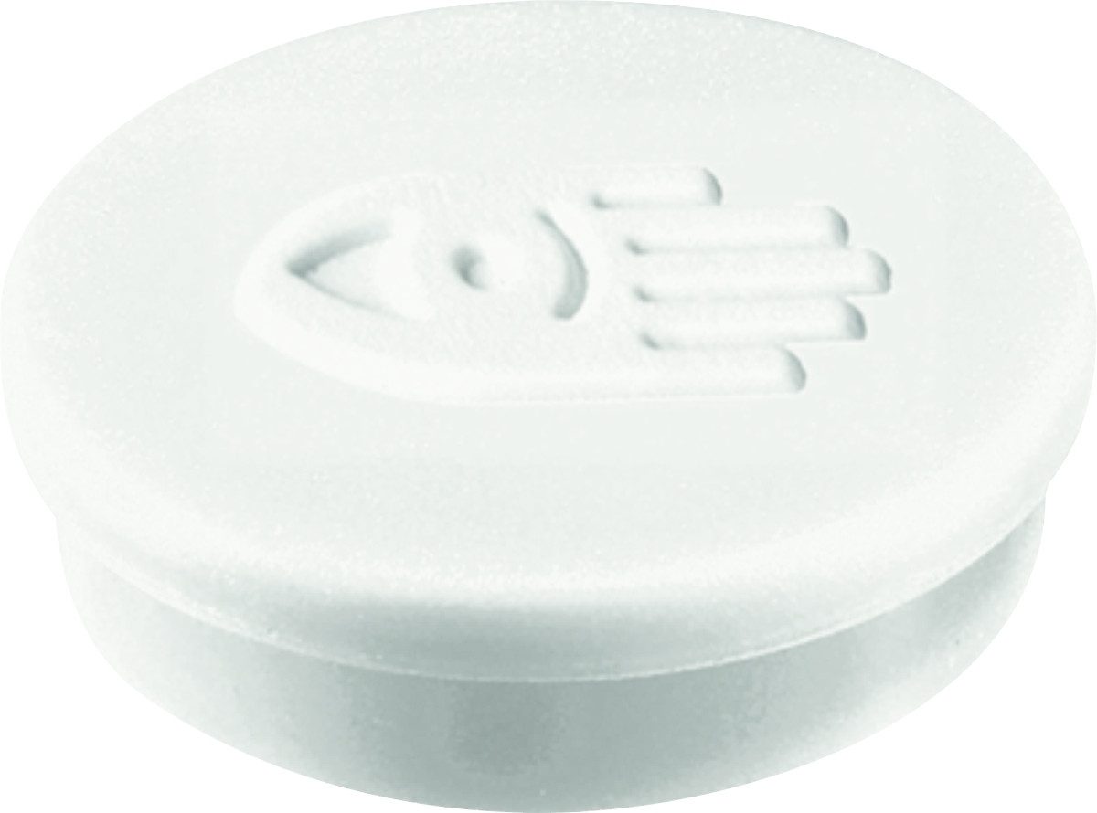 LEGAMASTER Magnet Haftmagnete 20mm Durchmesser weiß VE=10 Stück