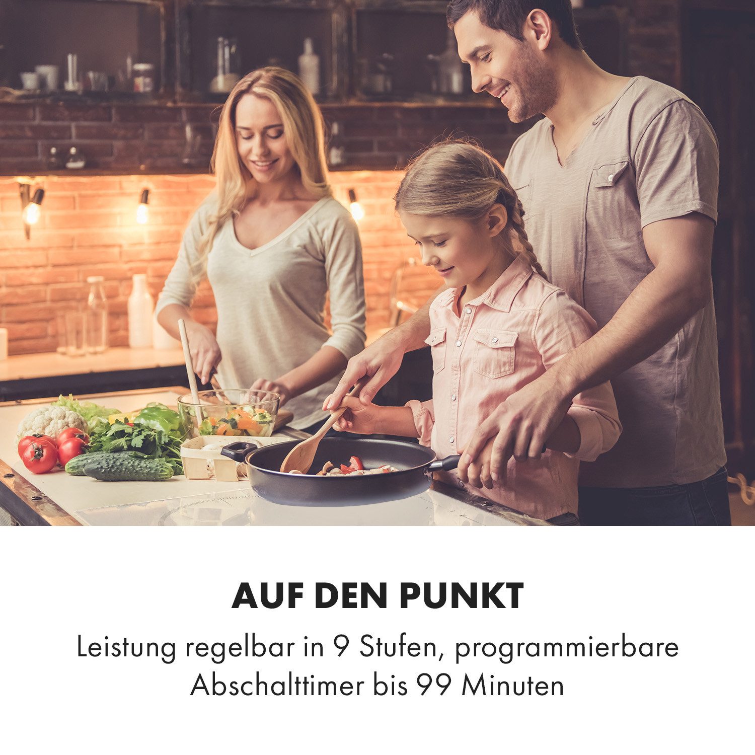 Klarstein Induktions-Kochfeld CP4-Delicatessa77-HW CP4-Delicatessa77-HW, Einbau Induktionskochfeld 4 Platten Glaskeramik Kochfeld Induktion