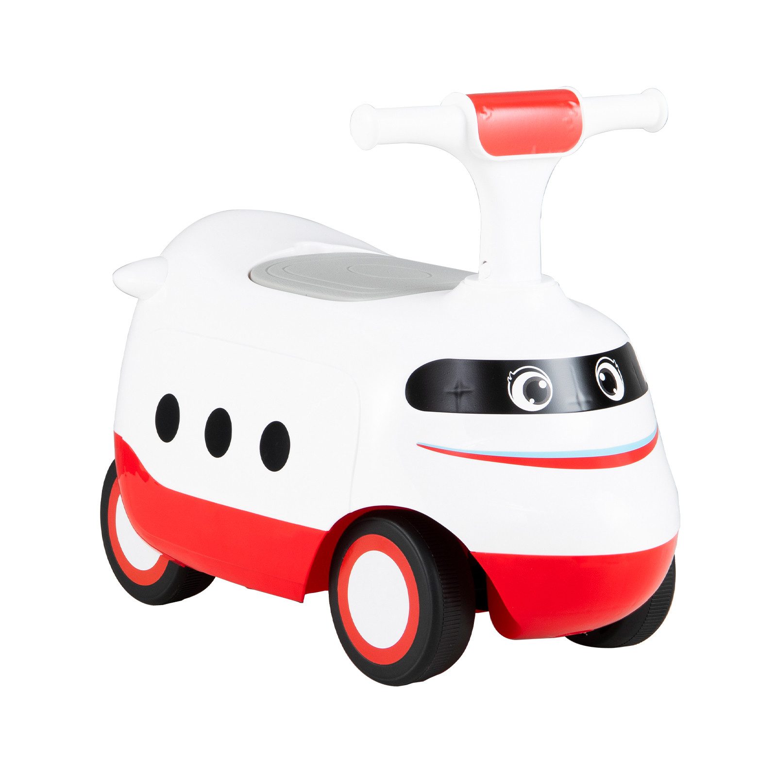 COSTWAY Rutscherauto, Rutschauto, Schiebauto mit Hupe & Stauraum