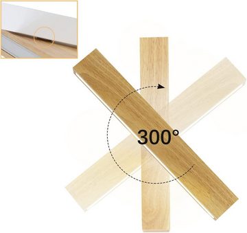 Nettlife LED Wandleuchte innen Holz 32CM Modern Up und Down 10W 3000K Wandbeleuchtung, Drehbar 330 °, LED fest integriert, Warmweiß, Wohnzimmer Schlafzimmer Flur Treppenhaus