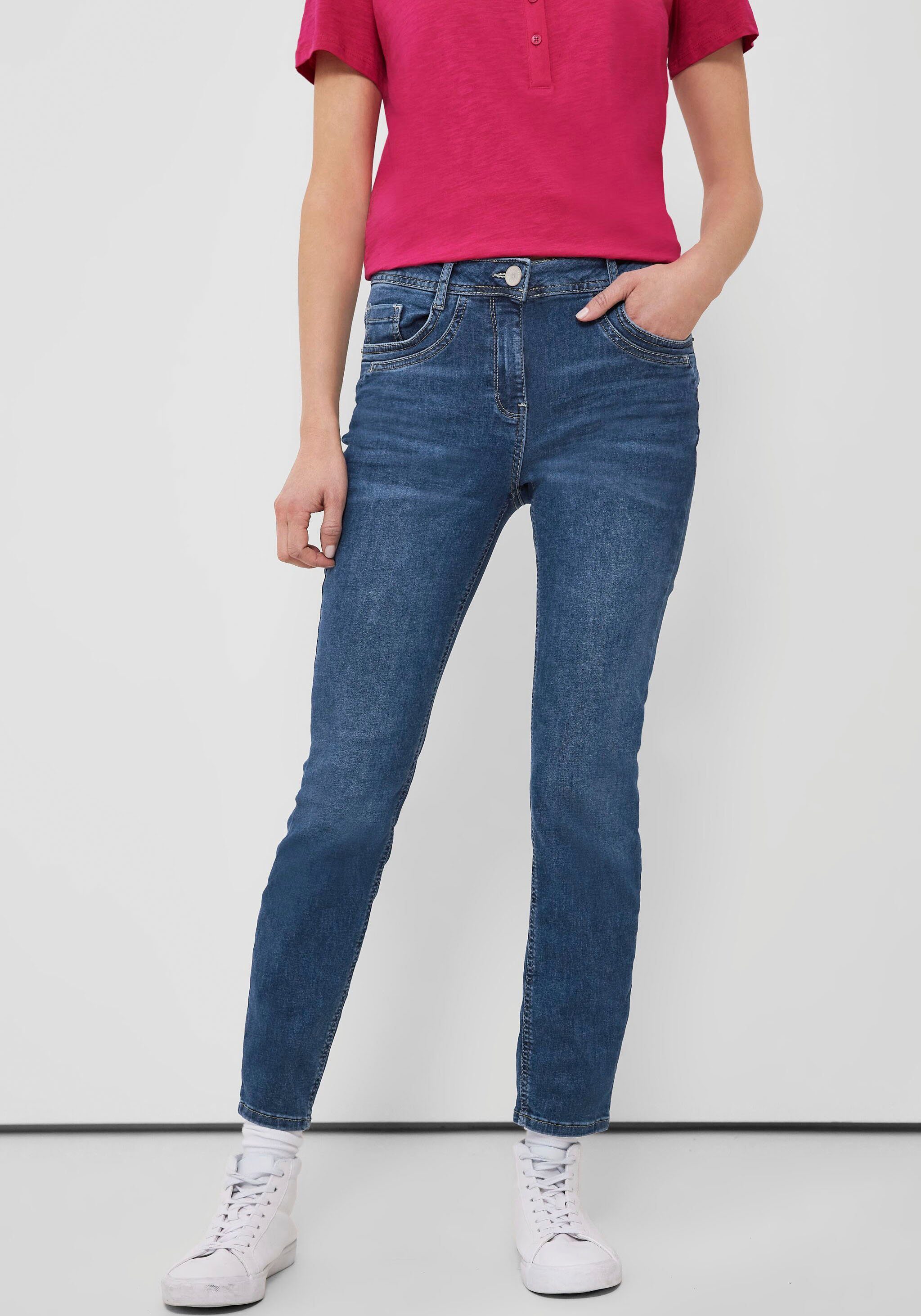 Cecil Toronto Ausführung Style knöchellanger in Slim-fit-Jeans