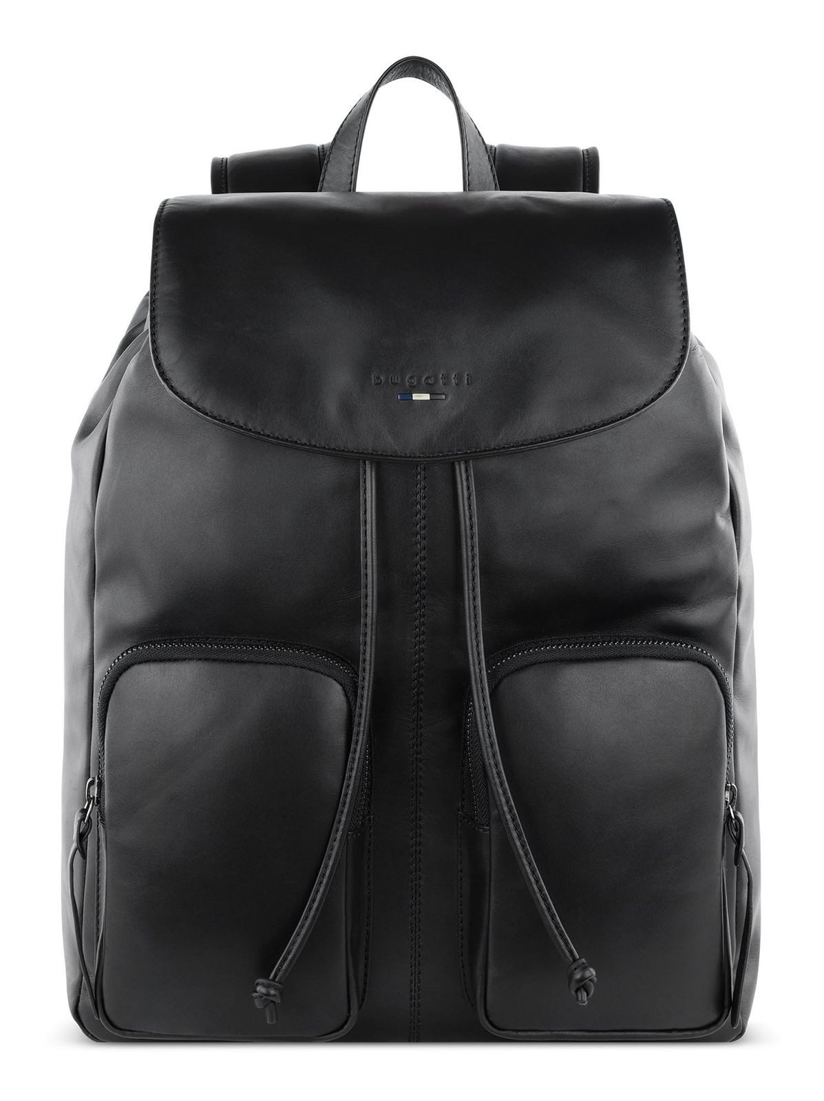 bugatti Rucksack Backpack, aus echtem Rindsleder