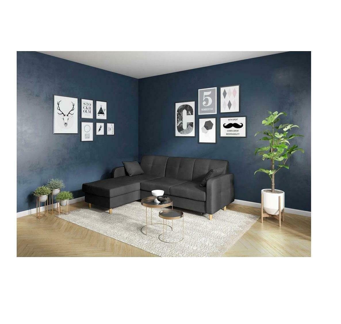 JVmoebel Ecksofa, Stoff Ecksofa L-Form Sofa Couch Design Polster Modern Textil