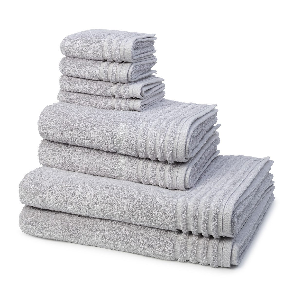 Vossen Handtuch Set Vienna Style Supersoft, Frottee (Spar-Set, 8-St), 2 X Seif- 2 X Gäste- 2 X Dusch- 2 X Handtuch im Set - Baumwolle
