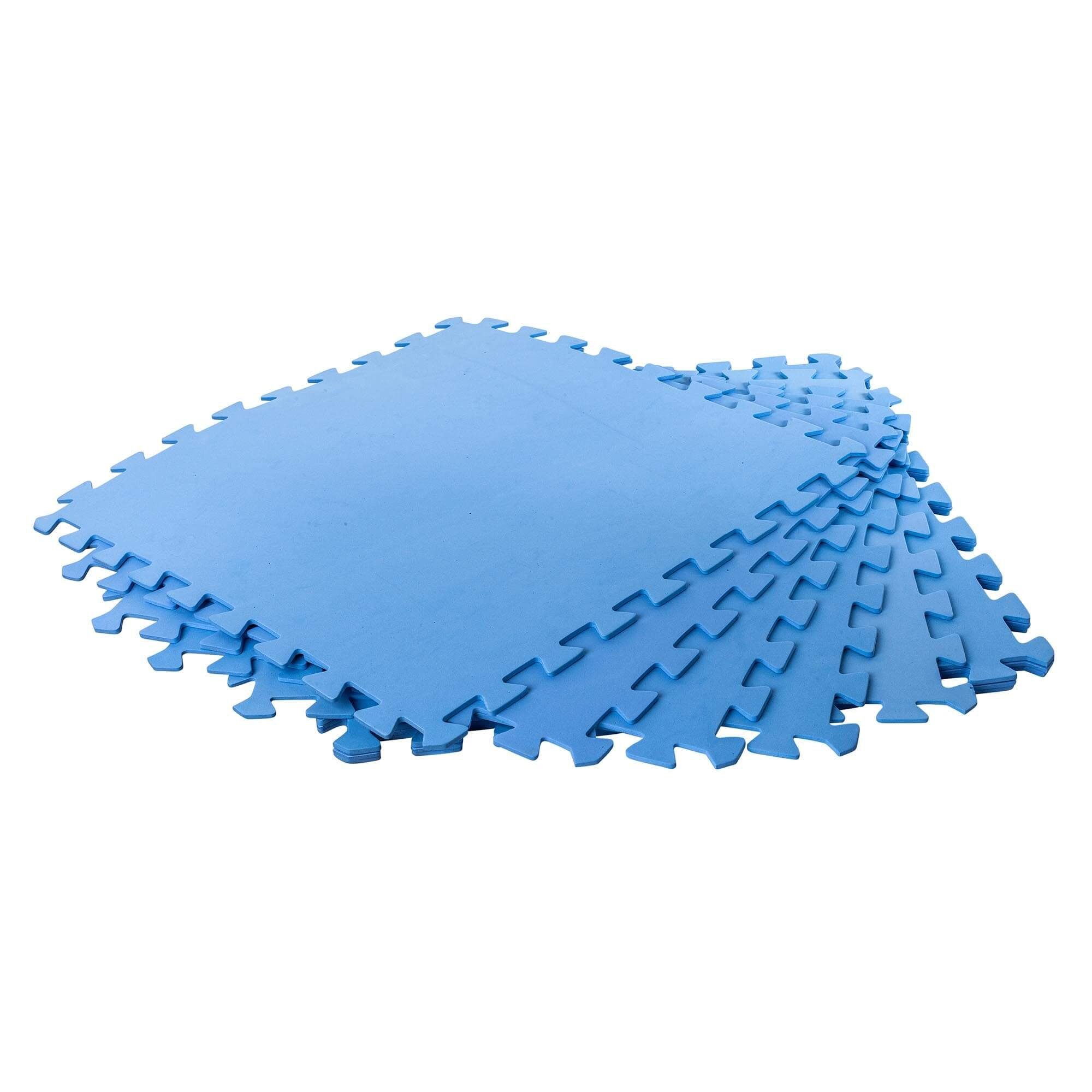 SUMMER FUN Bodenschutzmatte Bodenschutzmatten, blau, Stück S, im 500x500x4mm (8 Komplett-Set