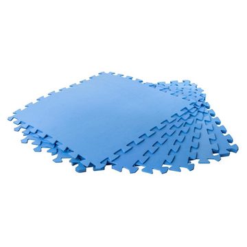 SUMMER FUN Bodenschutzmatte Bodenschutzmatten, blau, 500x500x4mm (8 Stück im S, Komplett-Set