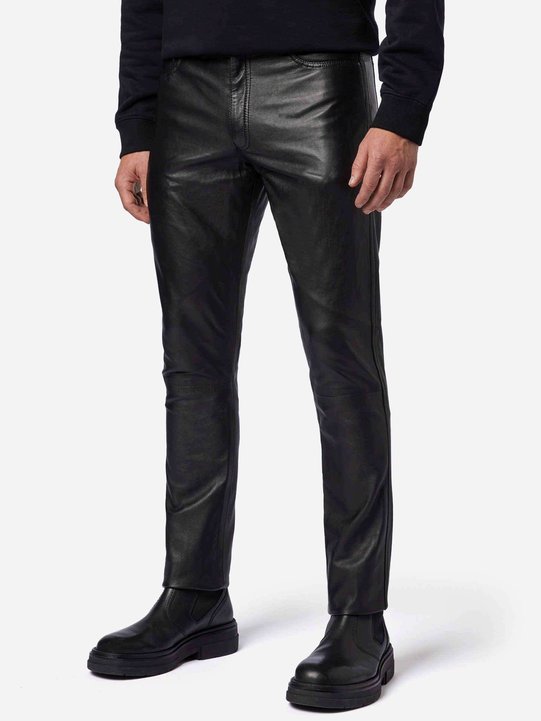 RICANO Lederhose No. 3 TR – Slim Fit Lederhose aus Lamm Leder im 5-Pocket-S günstig online kaufen