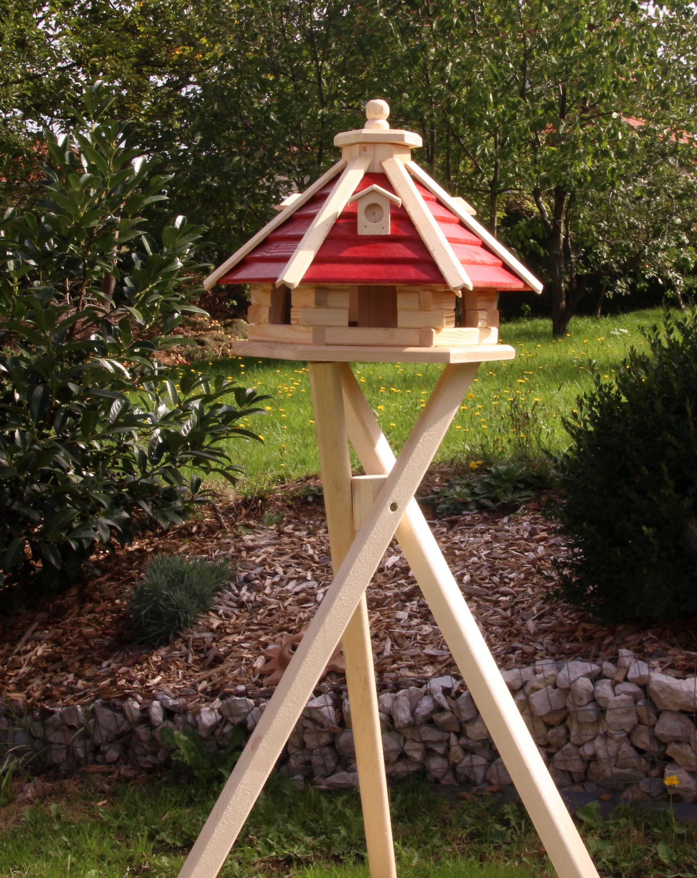Vogelhaus Holzvogelhaus mit Ständer 48x33 cm Typ 21