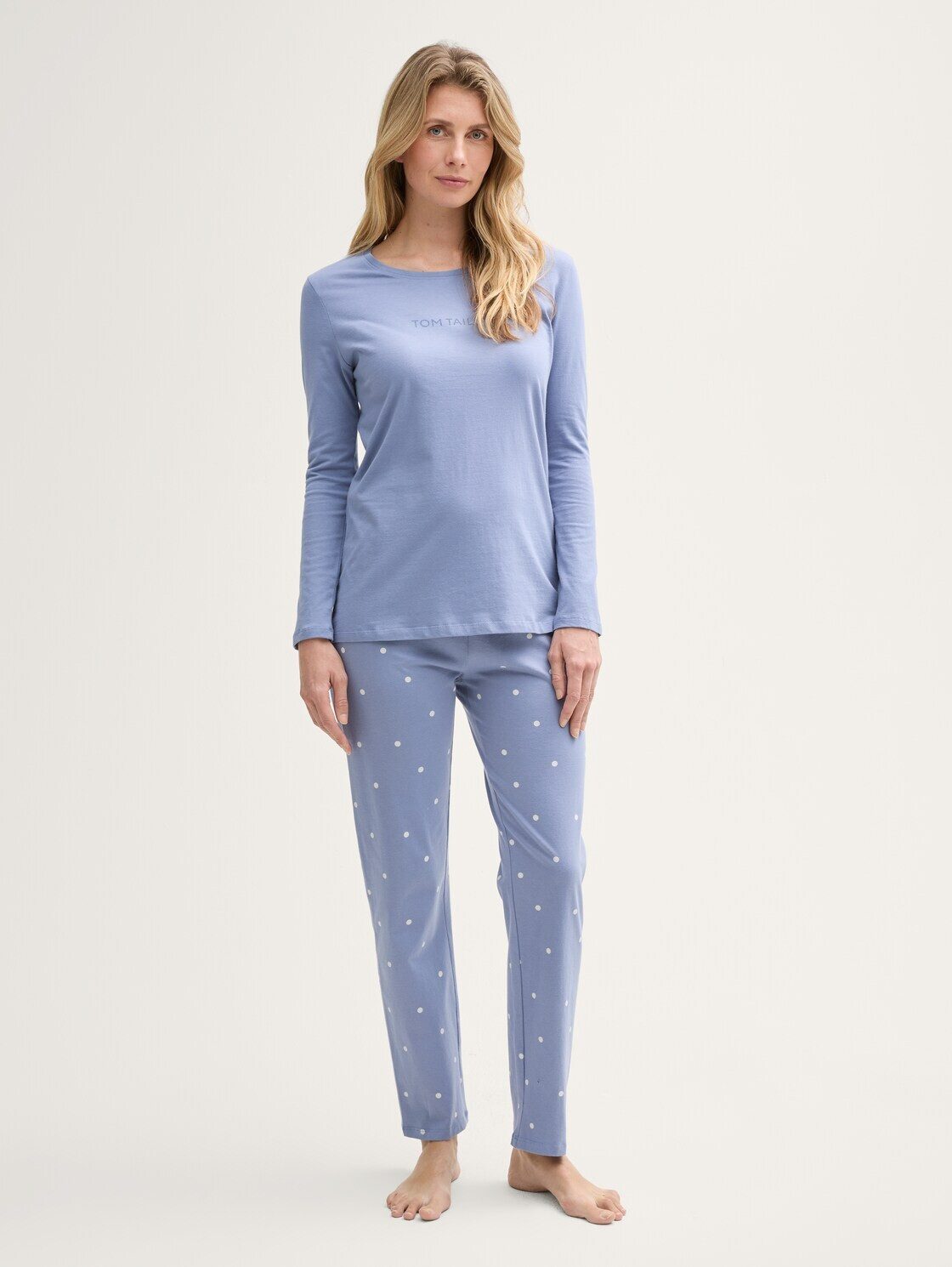 Sweatpants Pyjama-Set mit Punktemuster