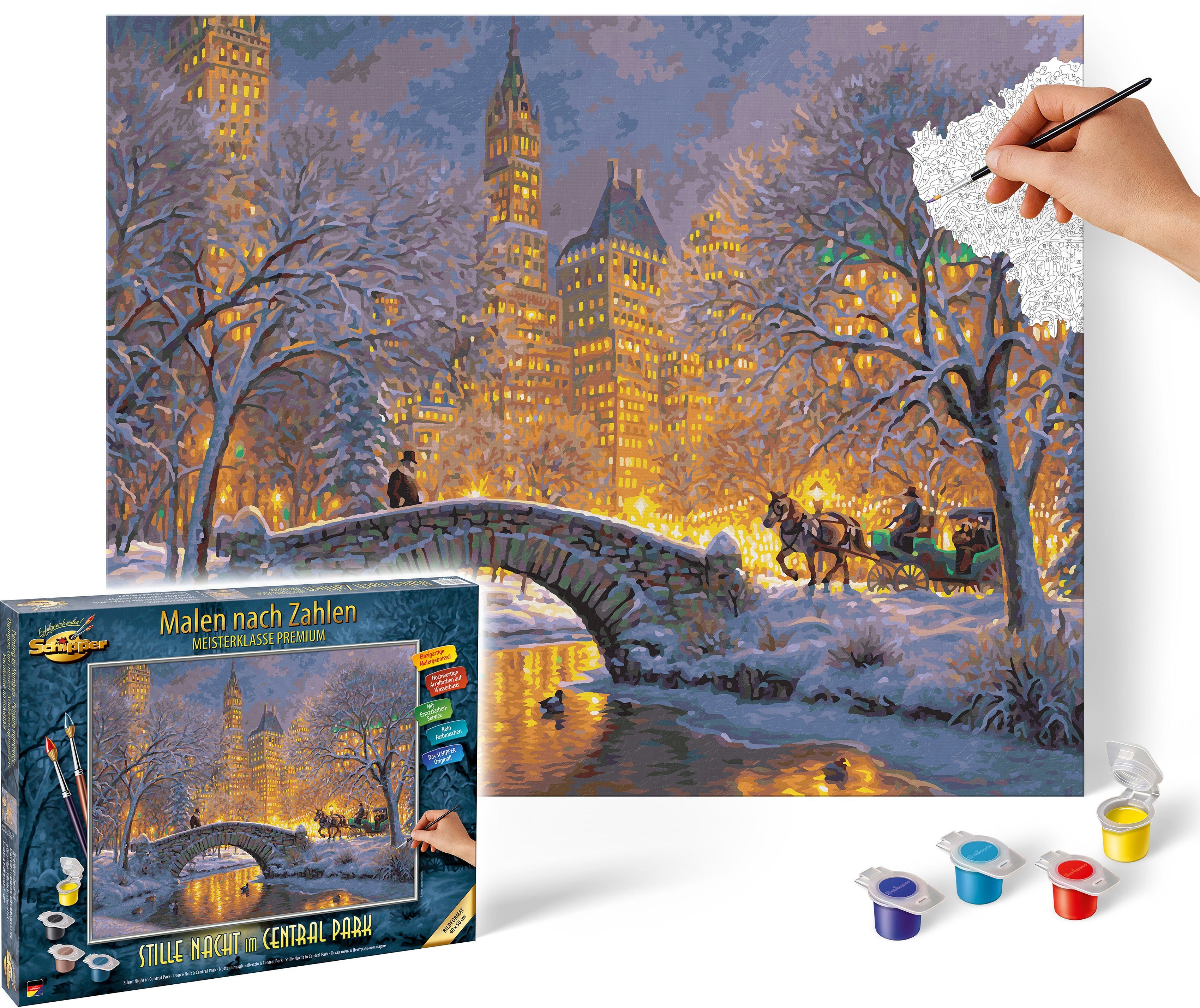 Schipper Раскрась по номерам Meisterklasse Premium - Stille Nacht im Central Park, Made in Germany