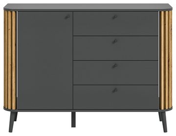 xonox.home Sideboard Kommode Pure, grau / Artisan Eiche, verschiedene Größen, mit Schubk