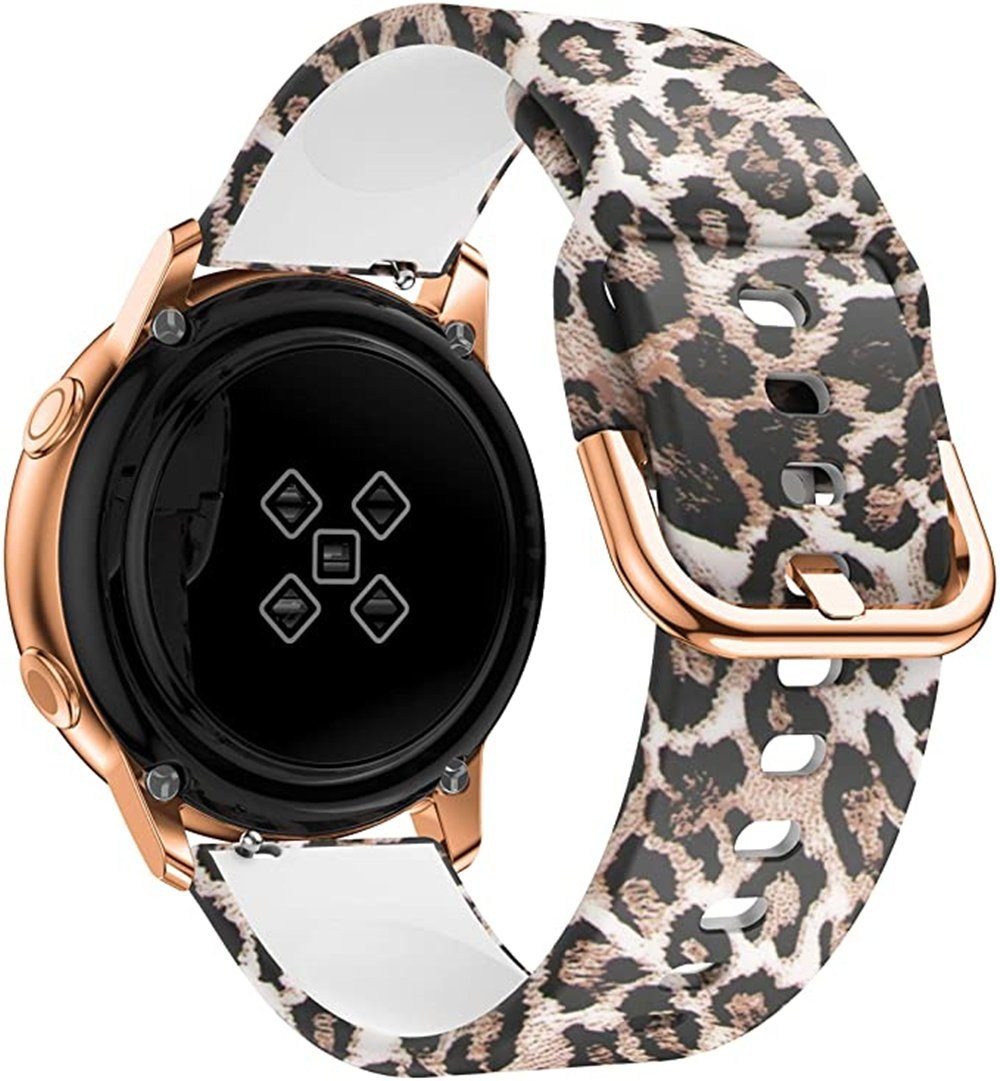 44mm 40mm Galaxy ELEKIN Leopard Bänder Samsung mit Smartwatch-Armband 2 Watch Kompatibel Active 2 Active