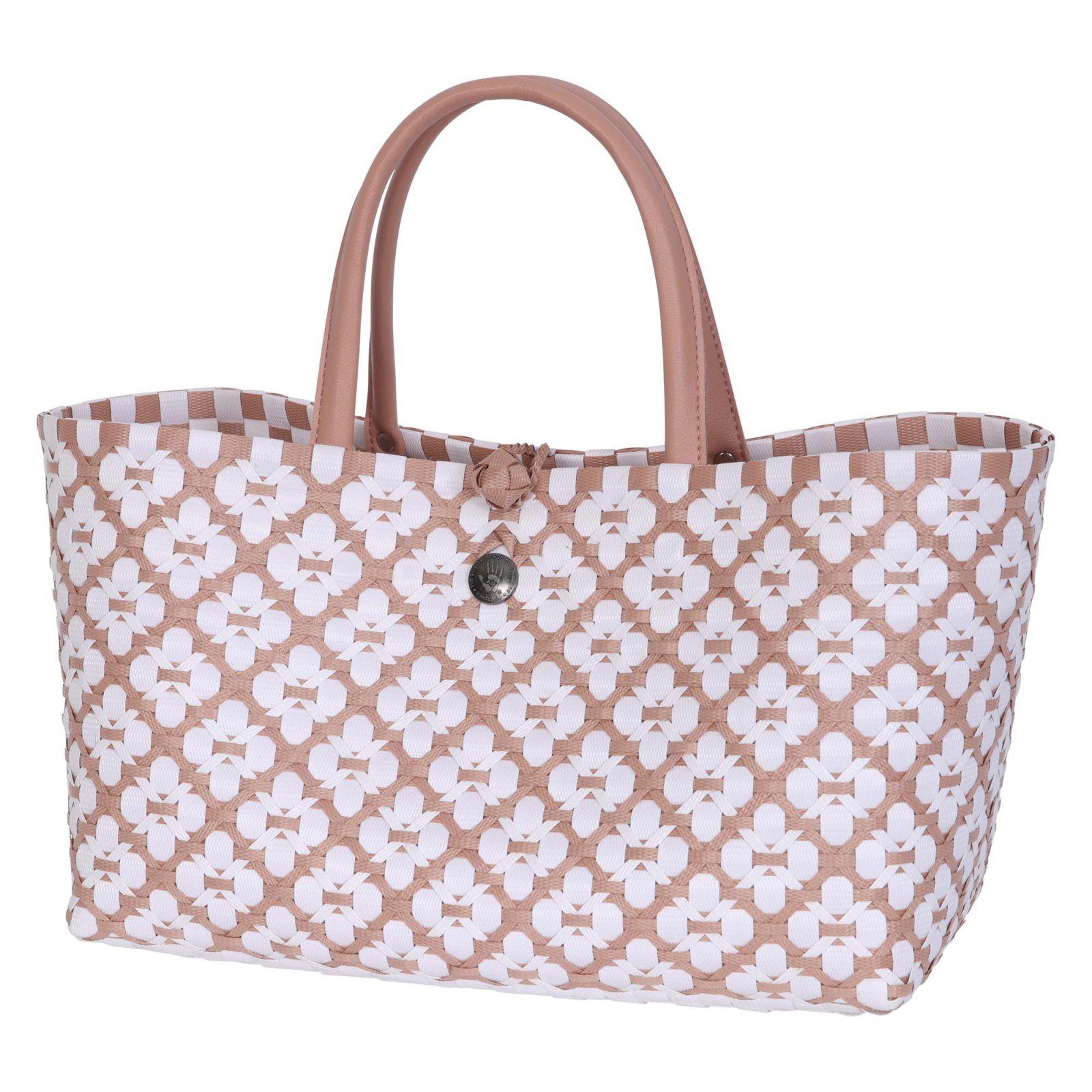 Handed By Handtasche Mini Motif Bag - Handbag with white pattern size S