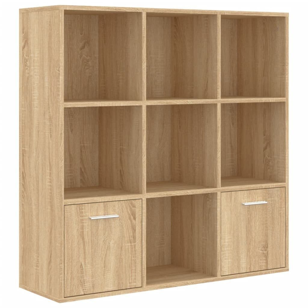 vidaXL Bücherregal Sonoma-Eiche 98x30x98 Bücherregal Eiche Sonoma Holzwerkstoff, 1-tlg. cm